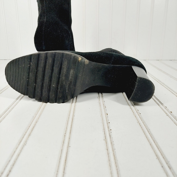 Blondo Rapha Black Suede Waterproof Zip Up Ankle Boots C1004 - Picture 8 of 11